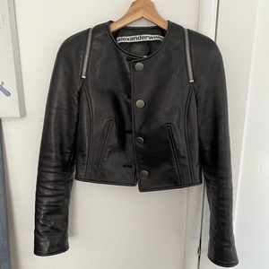Alexander Wang Leather Jacket CEO Collection Size 4.
